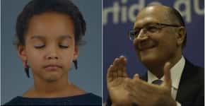 Alckmin provoca Bolsonaro em propaganda com tiro contra criança