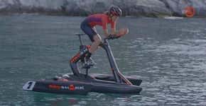 Designer transforma veleiro em bicicleta aquática