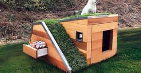 Casa de cachorro com telhado verde é projetada na Califórnia