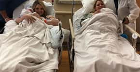 Irmãs gêmeas dão à luz no mesmo hospital e no mesmo dia