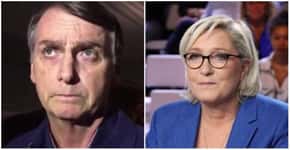 Símbolo da extrema direita, Marine Le Pen critica Bolsonaro