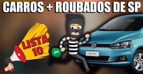 10 carros mais roubados na cidade de São Paulo