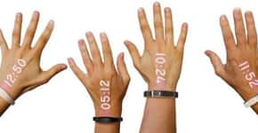 ‘Pulseira inteligente’ projeta horas e notificações na mão