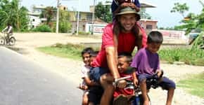 Brasileiro percorre o mundo de bicicleta para dar aula a crianças