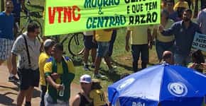 MBL e Mourão viram alvo de manifestação em Brasília