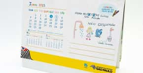 Calendário traz desenhos infantis sobre uso racional da água