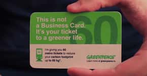 Cartão de visita dá acesso ao metrô em ação do Greenpeace na Rússia