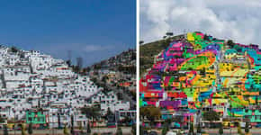 ONG pinta casas de comunidade do México junto com moradores