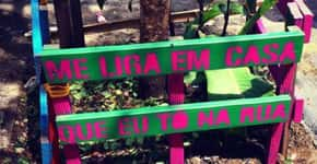 Coletivo cria poesia e calçadas verdes no centro de SP