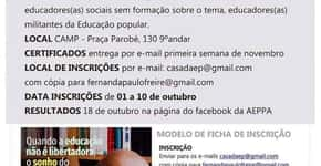 Curso de Educador e Educadora Popular