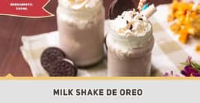Dica para o calor: milkshake de Oreo