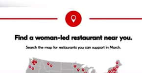 Aplicativo mostra lista de restaurantes liderados por mulheres
