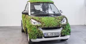Contra poluição, empresa alemã testa carro forrado de plantas