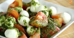 Sabor italiano: aprenda a fazer uma deliciosa salada Caprese