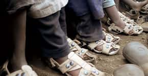 Sapato que ‘cresce’ é solução para famílias sem recursos