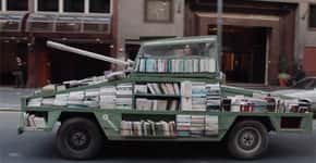 Um tanque de guerra que dispara conhecimento