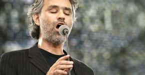 Tenor italiano Andrea Bocelli faz apresentação gratuita no feriado