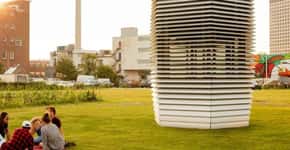 Torre instalada em prédio na Holanda purifica ar poluído