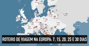 Uma viagem de 22 dias pela Europa passando por nove países