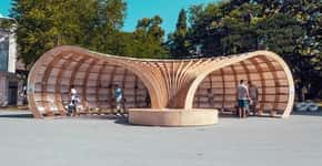 Arquitetos criam biblioteca de rua na Bulgária para incentivar leitura