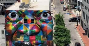 Kobra faz mural em homenagem a Louis Armstrong em New Orleans