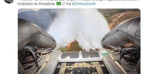 Bolsonaro publica foto mentirosa das queimadas e passa vergonha