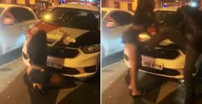 Vídeo mostra PM chutando mulher que dançava em frente a viatura em SP