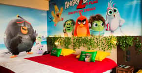 Resort no interior de SP tematiza quarto com Angry Birds 2
