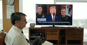 Bolsonaro faz live para mostrar que assistia ao discurso de Trump