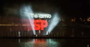 Fonte do Ibirapuera tem show especial para celebrar os 466 anos de SP