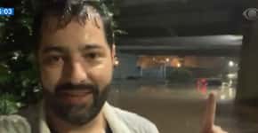 Jornalista da Band perde carro durante enchente: ‘Foi assustador’