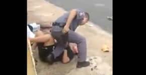 Vídeo mostra policial agredindo mulher grávida de 5 meses em SP