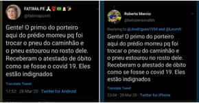 Web espalha fake news do ‘primo do porteiro’ para desacreditar coronavírus