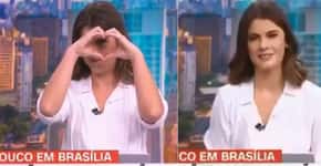 Jornalista da CNN faz “coraçãozinho” durante entrevista de Bolsonaro
