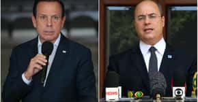 Foto: (Foto Doria: Governado do Estado de São Paulo / Foto Witzel: Carlos Magno)