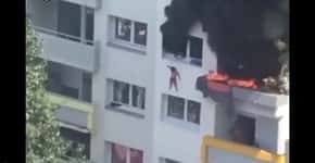 Crianças pulam de prédio e escapam de incêndio na França