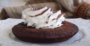 Brownie de tapioca bem chocolatudo e feito na frigideira
