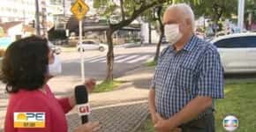 Repórter da Globo rebate entrevistado que nega mortes por covid-19