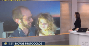 Filha invade link ao vivo do pai na Globo e fofura viraliza na web
