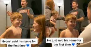 Vídeo de menino autista falando seu nome pela primeira vez viraliza