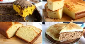 4 bolos deliciosos, caseirinhos e fáceis de fazer