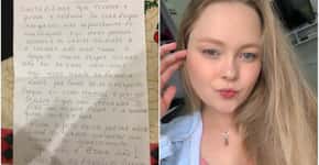 Jovem recebe carta de vizinho reclamando da roupa que ela usa no condomínio