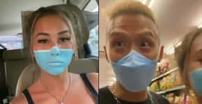 Casal faz ‘pegadinha’ com máscara falsa e acaba detido na Indonésia