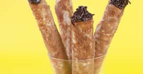 Churros feitos com Rap 10 e recheados com brigadeiro