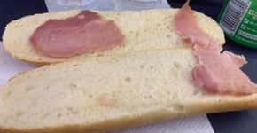 Foto de sanduíche vendido em avião por R$ 34,80 viraliza na web
