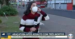 Repórter da Globo presencia explosão em Araçatuba ao vivo e se assusta