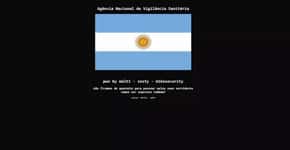 Hackers invadem site da Anvisa e colocam bandeira da Argentina no ar