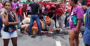 Mulher é atropelada em protesto Fora Bolsonaro em Recife