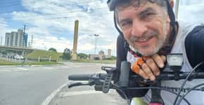 Em ação beneficente, professor viaja de Pernambuco a São Paulo de bicicleta