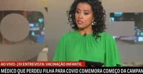 Jornalista da GloboNews chora ao vivo ao noticiar morte de criança por covid